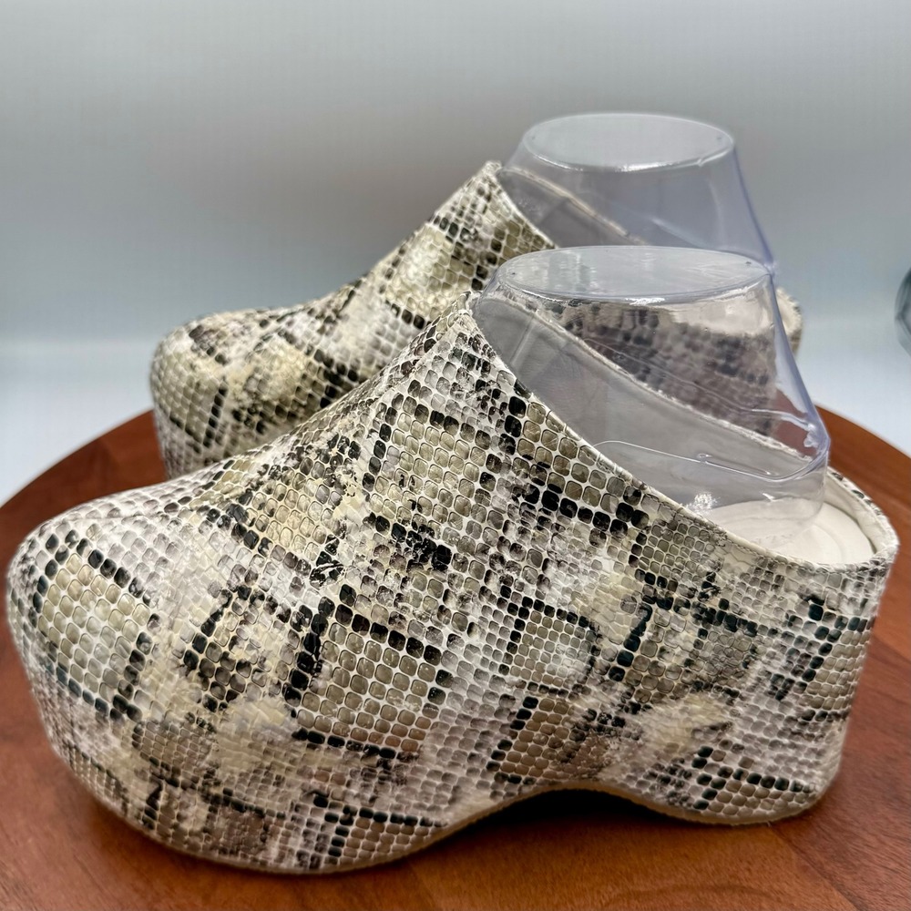 Azalea Wang Teatree‎ Snake Flatform Clog Mules Platform Chunky W 7.5 Statemint - Picture 4 of 11
